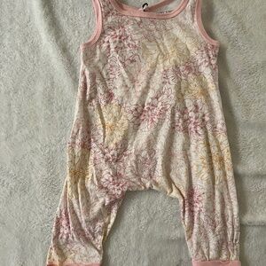 Floral burts bees romper